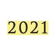 2021 Large Weekly and Monthly Planner with Yellow Cover