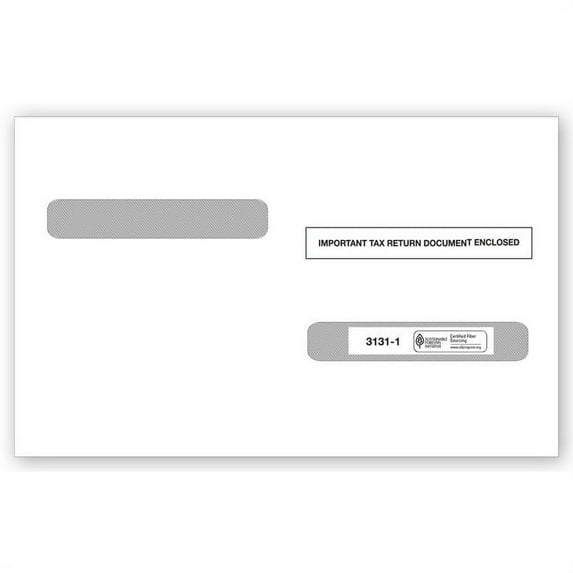 2021 Laser W-2 Double-Window Envelope