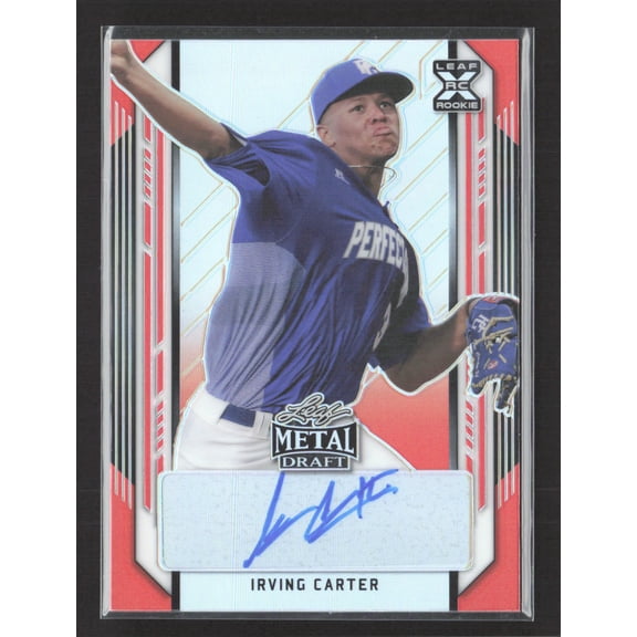 2021 Leaf Metal Draft Irving Carter #BA-IC1 Red /5 RC