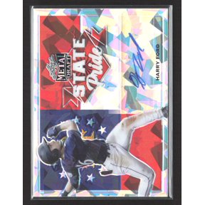 2021 Leaf Metal Draft State Pride Harry Ford SP-HF1 Prism Auto Baseball Card