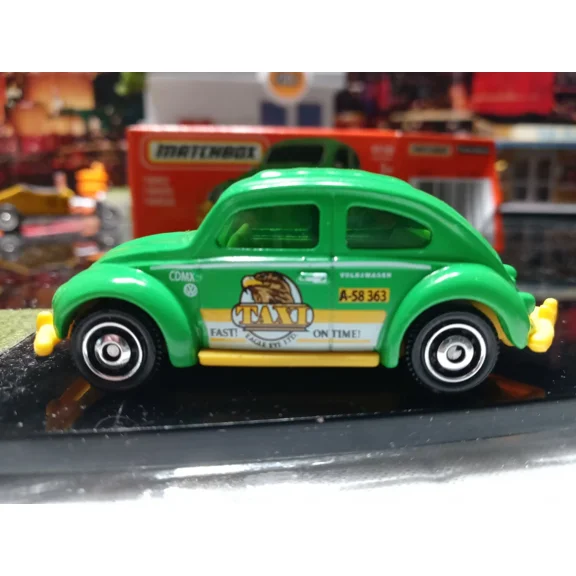2021 MATCHBOX MBX METAL '61 VOLKSWAGEN BEETLE TAXI GREEN NEW