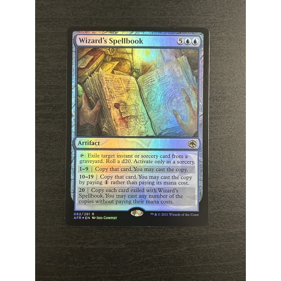 2021 Magic: The Gathering Adventures in the Forgotten Realms Wizard's Spellbook Foil