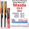 thumbnail image 1 of 2021 Mazda CX-3 Performance Beam Wipers (Set of 3) w/Rear Wiper, 1 of 3