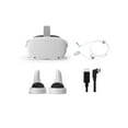 thumbnail image 1 of 2021 Meta Oculus Quest 2 All-In-One VR Headset, Touch Controllers, 256GB SSD, 1832x1920 up to 90 Hz Refresh Rate LCD, Glasses Compatible, 3D Audio, Mytrix Link Cable (3M), Earphone, 1 of 7