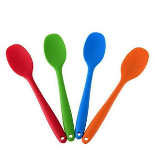 Hot Universal Heat Resistant Integrate Handle Silicone Spoon