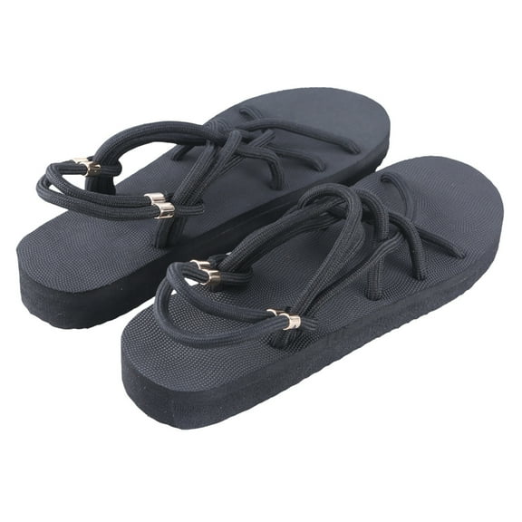 2021 New Flat Open Toe Sandals Fashion Solid Color Comfortable Outdoor Women's Shoes for Sport/Beach