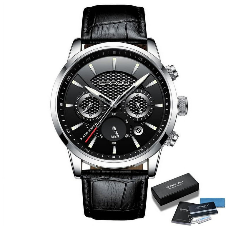 メンズウェア Black Watch Collared Snead 2021 New Mens Watches Top Brand Luxury Leather Casual Quartz