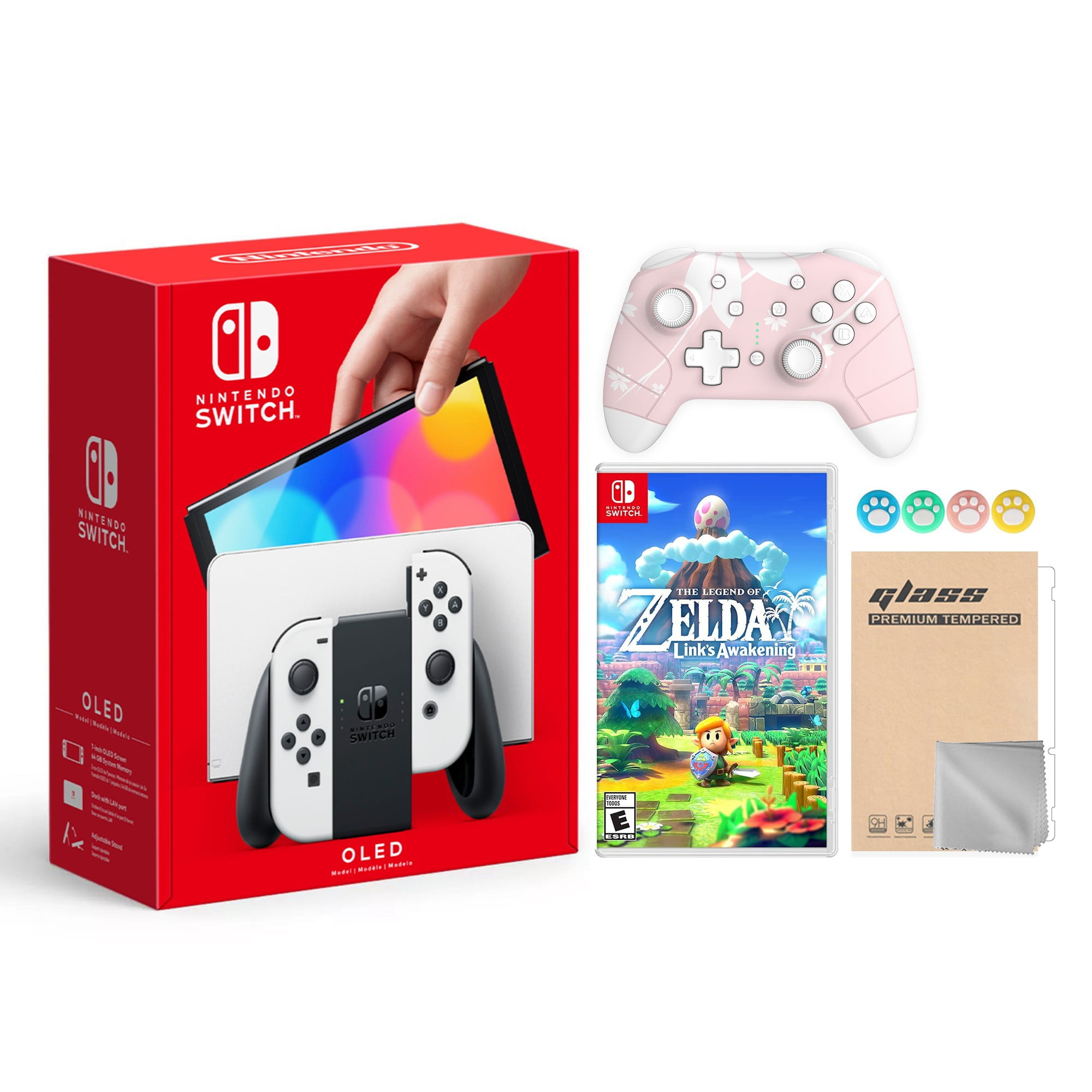 2021 New Nintendo Switch OLED Model White Joy Con 64GB Console