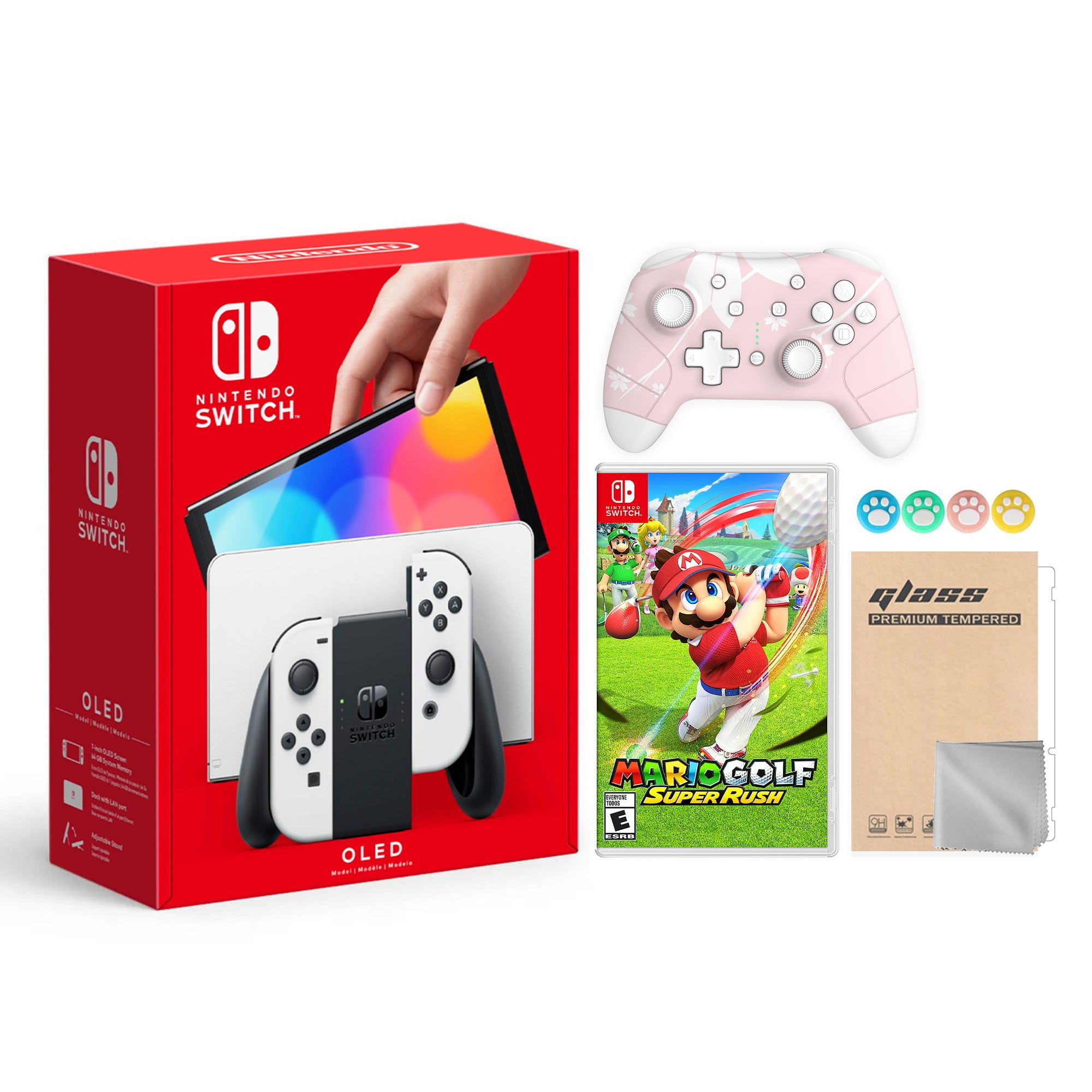 Nintendo Switch OLED Console White Joy-Con Controllers