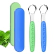thumbnail image 1 of 2021 New Version Tongue Scraper Cleaner for Adults & Kids, Medical Grade Metal Tongue Brushes Set for Fresh Breath Dental Eliminate Bad Breath in Seconds (2 pcs), 1 of 6