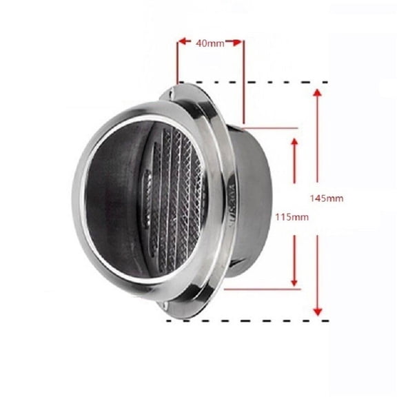 2021 New Wall Waterproof Ceiling Cooling Vents Cap Guide Outlet Heater Stainless Steel Ventilation Grille Cover 304 Air Vent