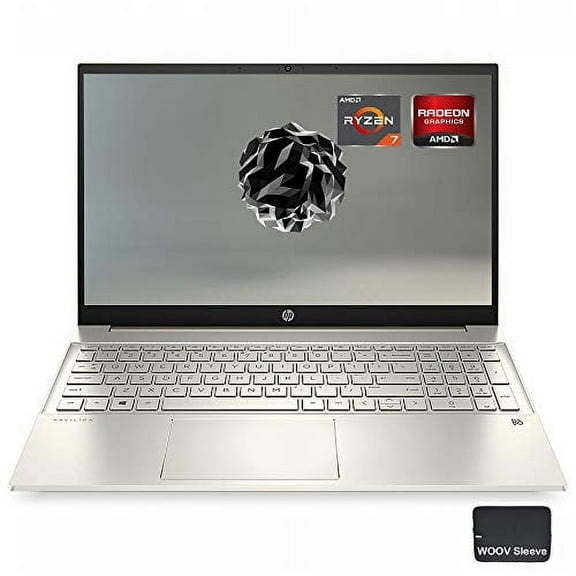 2021 Newest HP Pavilion - 15.6" FHD IPS Touchscreen Display - AMD Ryzen 7 4700U(Octa Cores Up to 4.1GHz) - Backlit - 16GB DDR4 RAM, 512GB PCIE SSD, Bundle Woov Accessories - Windows 10 Home - Silver