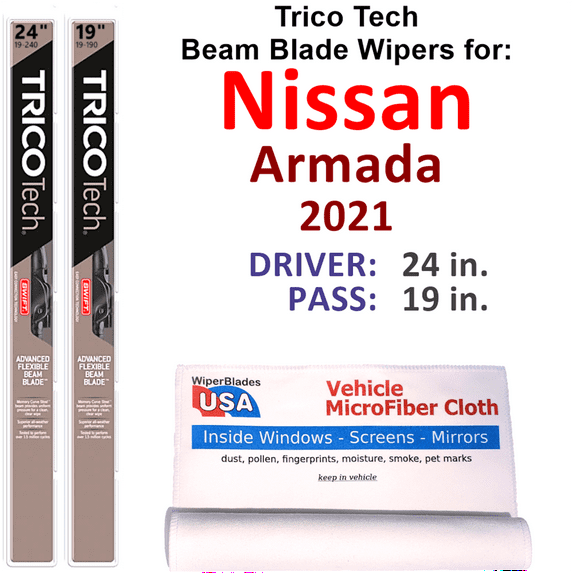 2021 Nissan Armada Beam Blade Wipers (Set of 2)