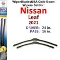 thumbnail image 1 of 2021 Nissan Leaf Beam Wiper Blades Wipers WBUSA (Set of 2), 1 of 3