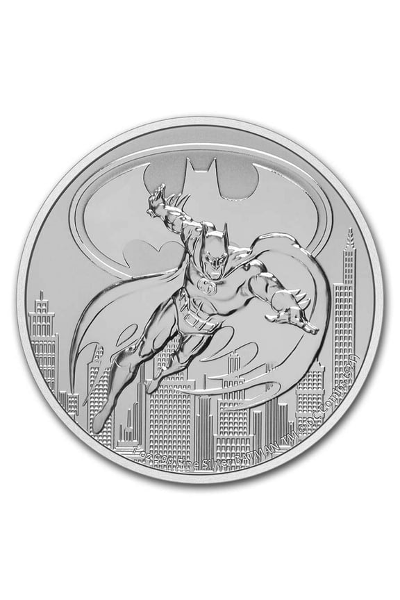2021 Niue 1 oz Silver $2 DC Comics Justice League: Batman