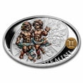 thumbnail image 1 of 2021 Niue 1 oz Silver Proof Signs of Zodiac: Gemini, 1 of 4