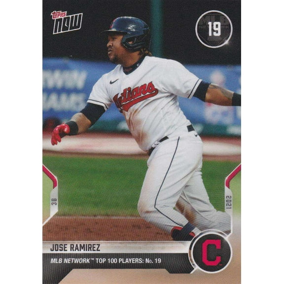 2021 Now MLB Network Top 100 Jose Ramirez Trading Card #T-19