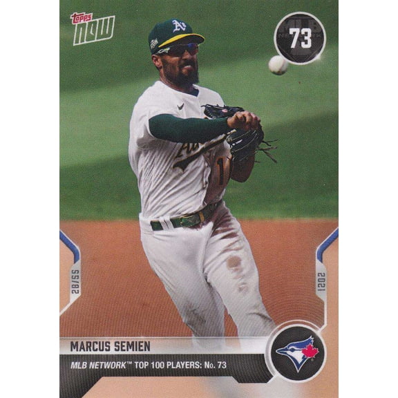 2021 Now MLB Network Top 100 Marcus Semien Trading Card #T-73