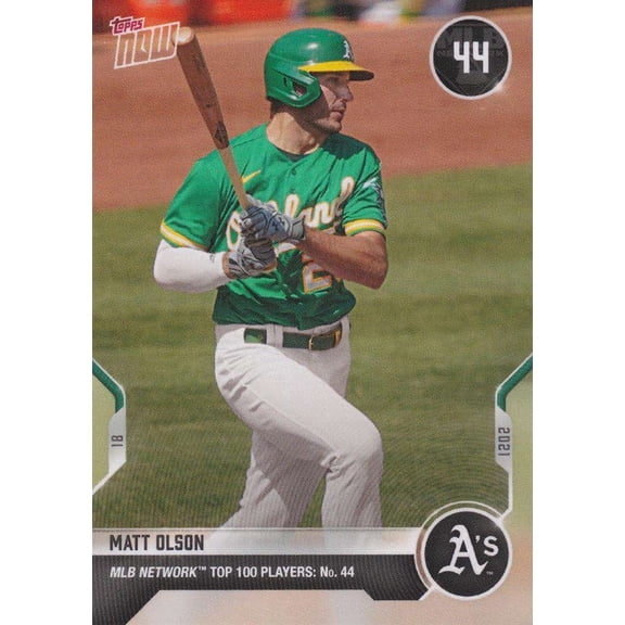 2021 Now MLB Network Top 100 Matt Olson Trading Card #T-44