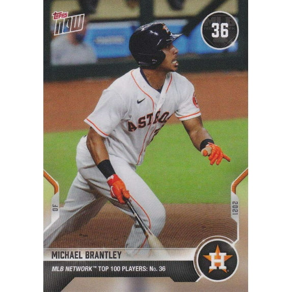 2021 Now MLB Network Top 100 Michael Brantley Trading Card #T-36