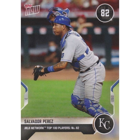 2021 Now MLB Network Top 100 Salvador Perez Trading Card #T-82