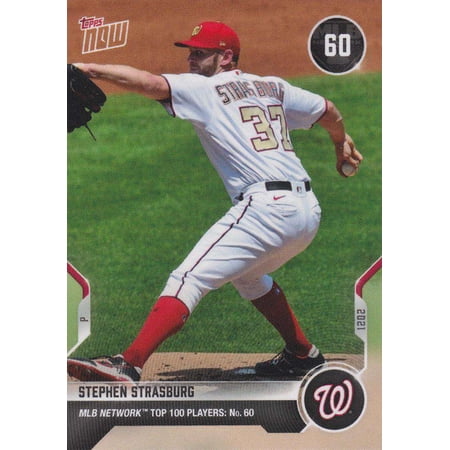 2021 Now MLB Network Top 100 Stephen Strasburg Trading Card #T-60