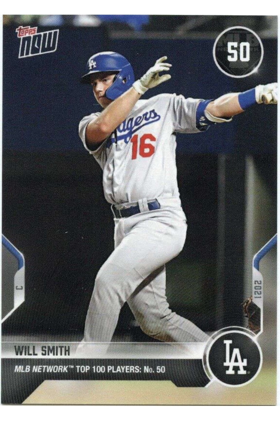2021 Now MLB Network Top 100 Will Smith Trading Card #T-50
