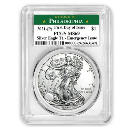 2021 (P) American Silver Eagle MS-69 PCGS (FDI, Philadelphia)