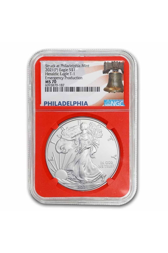 2021 (P) American Silver Eagle MS-70 NGC