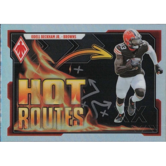 2021 PANINI PHOENIX HOT ROUTES #20 ODELL BECKHAM JR. CLEVELAND BROWNS