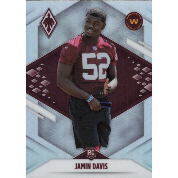 2021 PANINI PHOENIX SILVER #149 JAMIN DAVIS RC WASHINGTON FOOTBALL TEAM