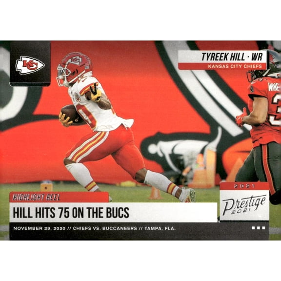 2021 PANINI PRESTIGE HIGHLIGHT REEL #4 TYREEK HILL KANSAS CITY CHIEFS