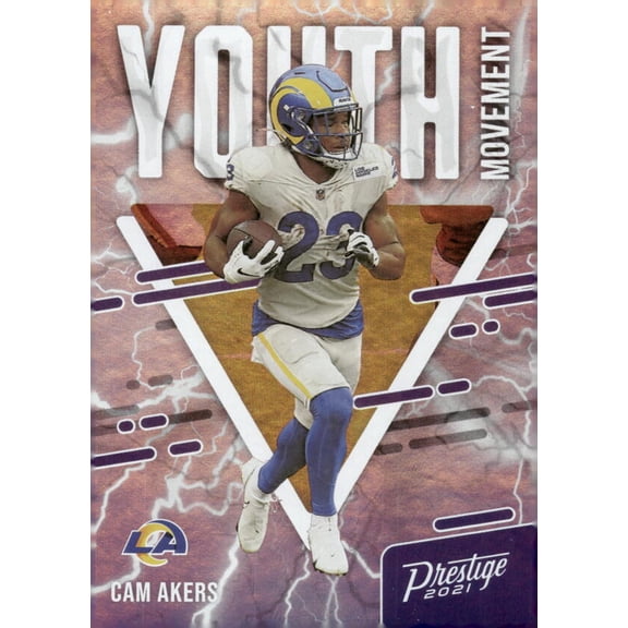 2021 PANINI PRESTIGE YOUTH MOVEMENT #1 CAM AKERS LOS ANGELES RAMS