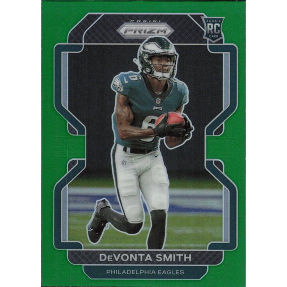 2021 PANINI PRIZM PRIZM GREEN #335 DEVONTA SMITH RC PHILADELPHIA EAGLES
