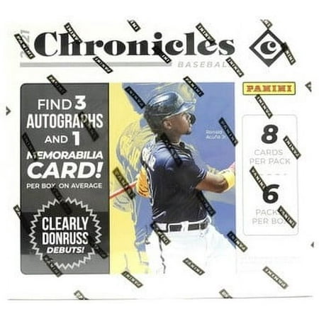 MLB Panini 2021 Chronicles Baseball Trading Card HOBBY Box [6 Packs]