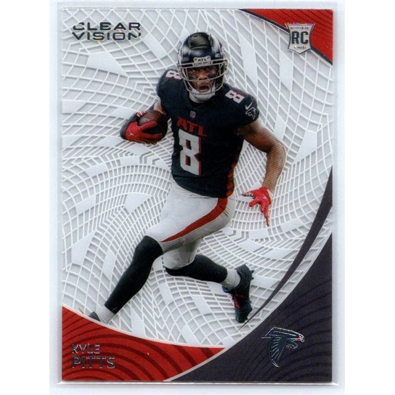 2021 Panini Chronicles Clear Vision Rookies CVR-4 Kyle Pitts Atlanta Falcons Football Card