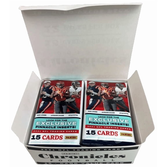 2021 Panini Chronicles NFL Football Value Cello Box (12 Factory Sealed Packs) 180 Cards