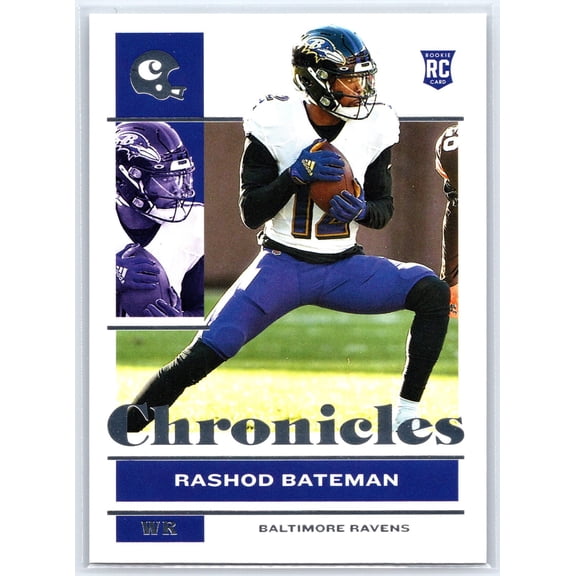 2021 Panini Chronicles Rashod Bateman #8 RC Baltimore Ravens Football Card