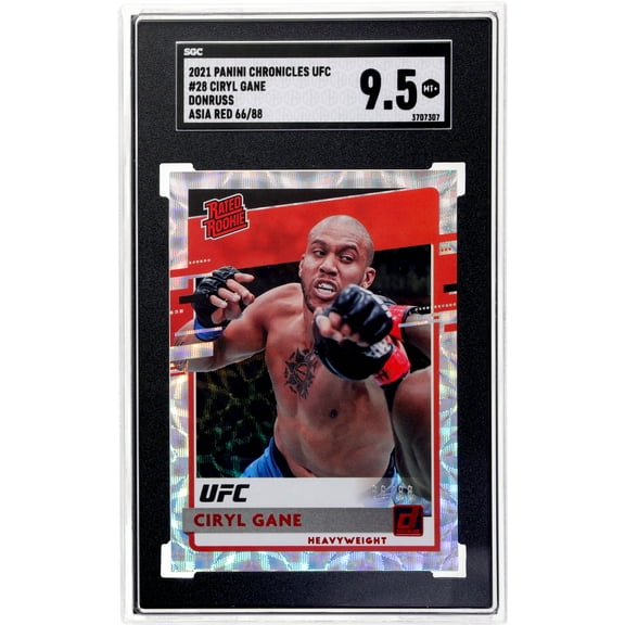 2021 Panini Chronicles UFC Donruss Ciryl Gane #28 /88 SGC 9.5 RC