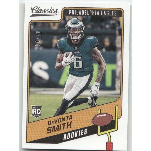 2021 Panini Classics DeVonta Smith Philadelphia Eagles RC #155 04/10 Football Card