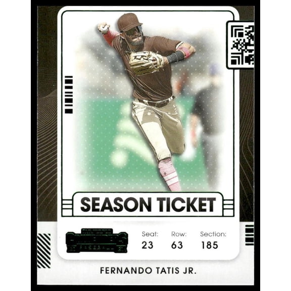 2021 Panini Contenders Baseball Season Ticket #33 Fernando Tatis Jr. Padres Baseball Card
