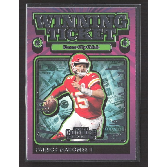 2021 Panini Contenders Winning Ticket WT-PMA Patrick Mahomes II Excellent Chiefs Football Card