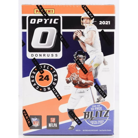 2021 Panini Donruss Optic NFL Football Trading Card Blaster Box (Purple Shock Parallels!)