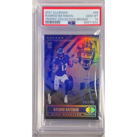 2021 Panini Illusions Rashod Bateman #68 Trophy Collection Bronze PSA 10