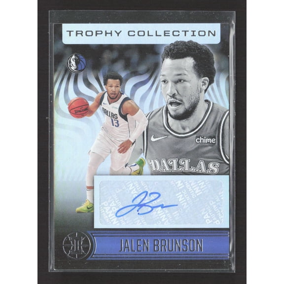 2021 Panini Illusions Trophy Collection Jalen Brunson Auto Dallas Mavericks #TC-JAL Basketball Card