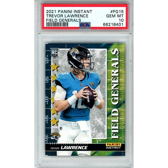 2021 Panini Instant Field Generals Trevor Lawrence #FG15 Rookie PSA 10