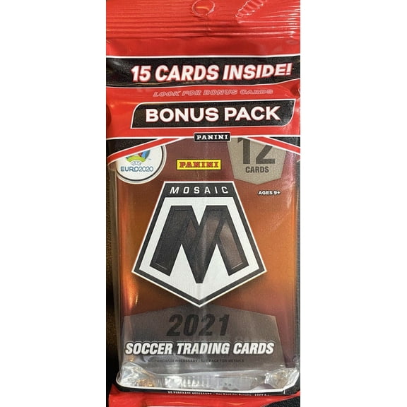 2021 Panini Mosaic UEFA Euro Soccer Multi Pack- 15 Cards Included