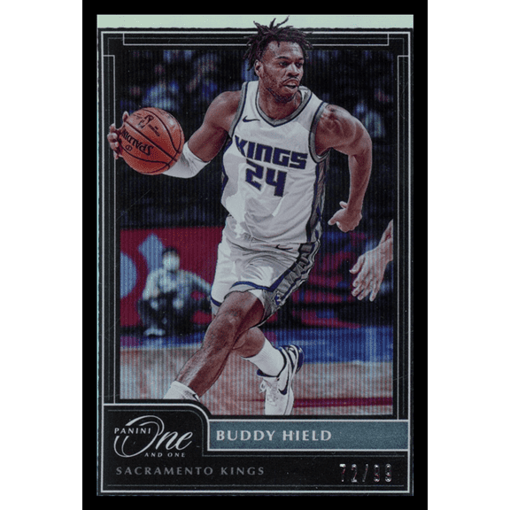 2021 Panini One and One Buddy Hield 72/99 Mascot Network Sacramento Kings