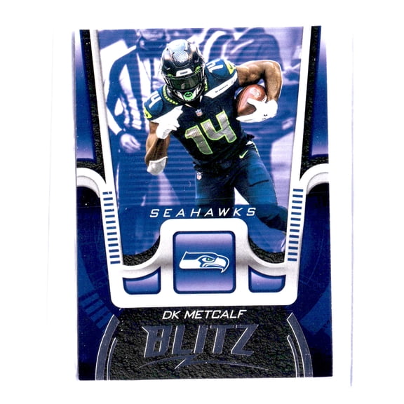 2021 Panini Playbook Blitz DK Metcalf BTZ-DKM Seattle Seahawks NFL Football Trading Card