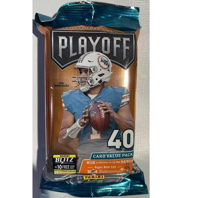 2021 Panini Playoff NFL Football Trading Cards Fat Pack